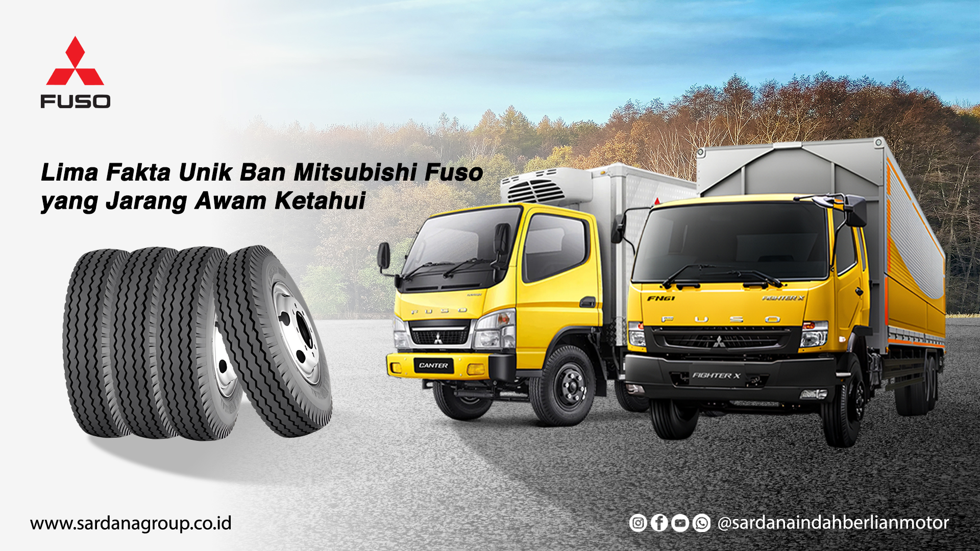 Lima Fakta Unik Ban Truk Mitsubishi Fuso Yang Jarang Awam Ketahui! 